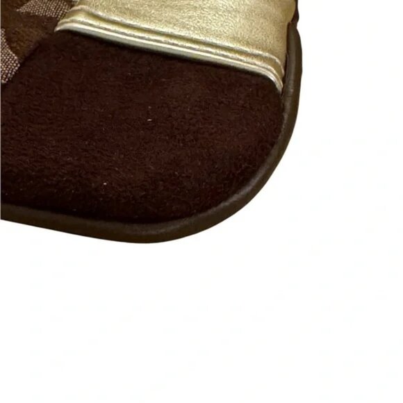 Coach Patchwork Wristlet—Brown Leather Trim and Hangtag EUC - Picture 5 of 7